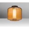 Besa Lighting Niles 10 Ceiling, Amber Bubble/Opal, Bronze, 1x60W Incandescent NILES10AOC-BR - alternate 1
